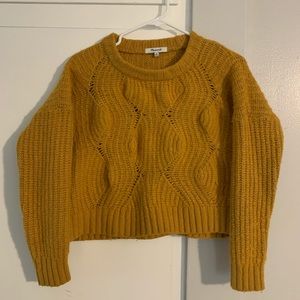 Madewell XS Crop Knit Sweater